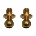 Team Associated Ball heads 3,25 mm, steel, TiN coated gold'''', long (2)  '''' Tuning Factory Team uA for TC6.1/TC6